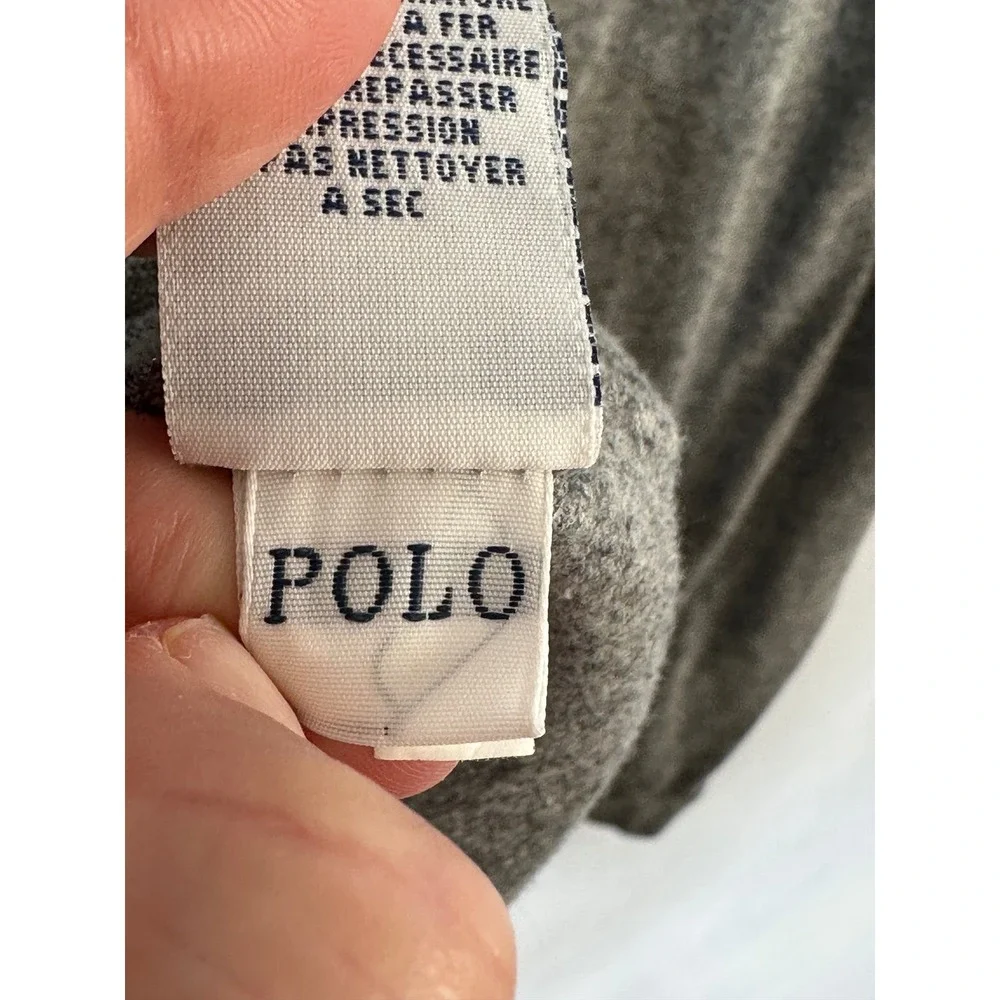 Vintage Polo Ralph Lauren Mens‎ XL Gray Heather Short Sleeve Pony Logo shirt Tee